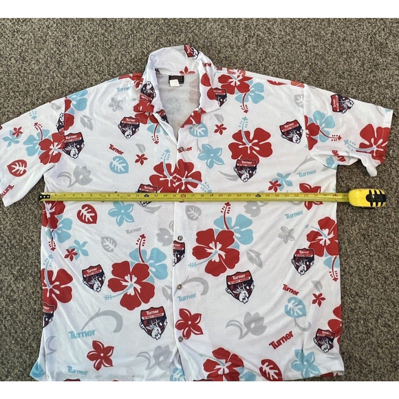 Krazy Klothes Hawaiian White with Red Flower Turner Retrofit Program Mens 3XL - Picture 9 of 10
